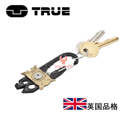 英国TRUE UTILITY飞鲨20合1多用工具螺丝刀扳手开瓶器撬杠剃刀