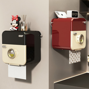 吸盘卫生间香薰厕纸盒免打孔厕所可爱纸巾盒洗手间壁挂式卫生纸盒