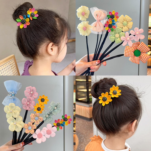 儿童盘发懒人丸子神器可爱头饰