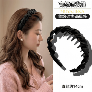 2026新款高颅顶发箍带齿防滑发卡女款高级感时尚洋气头箍头饰发饰