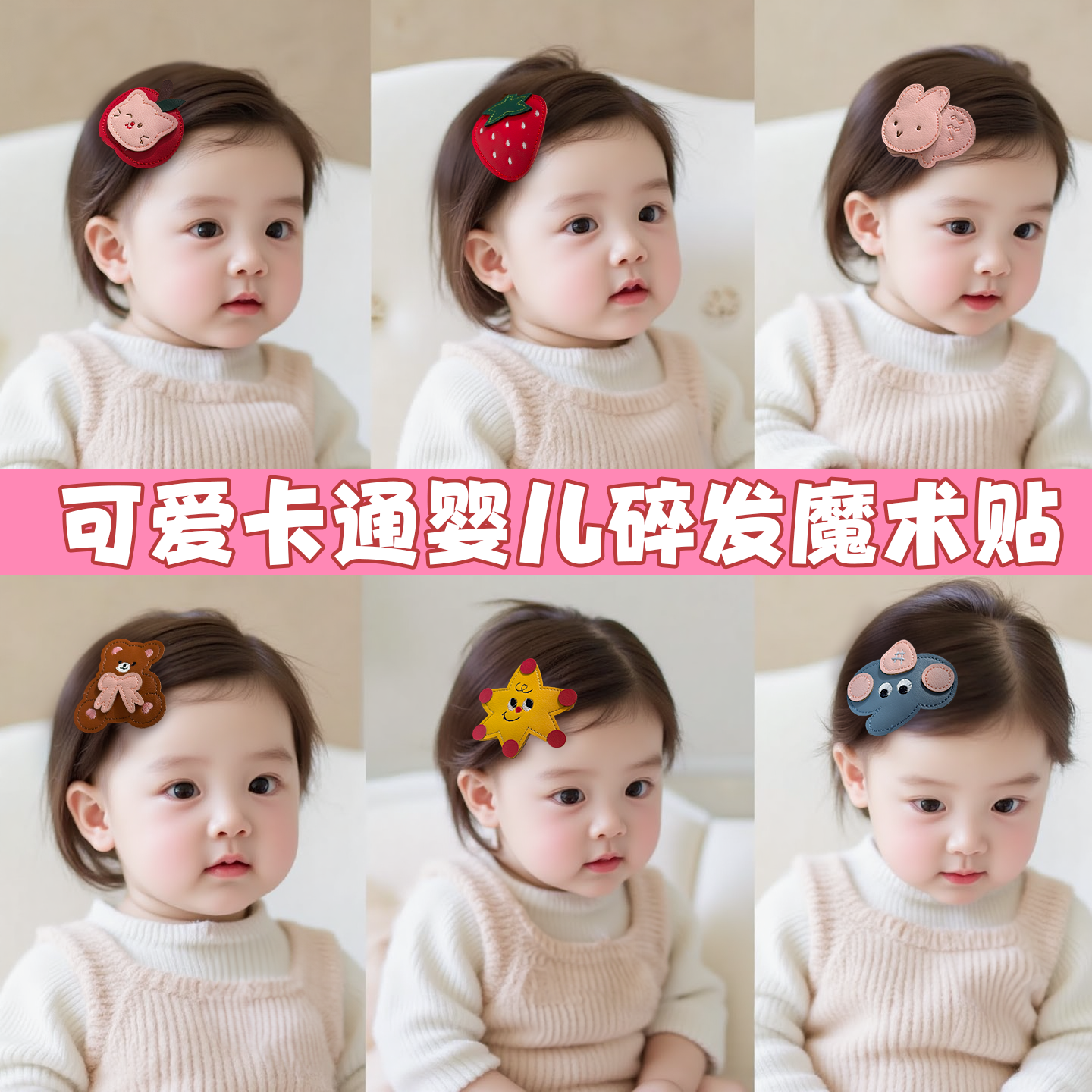 儿童发夹发卡碎发神器