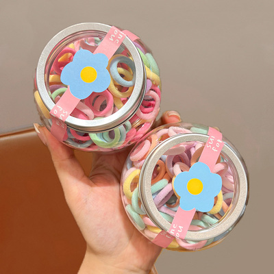 小女孩不伤发毛巾圈儿童拇指橡皮筋女扎头发圈高弹力皮筋宝宝头绳 — 4
