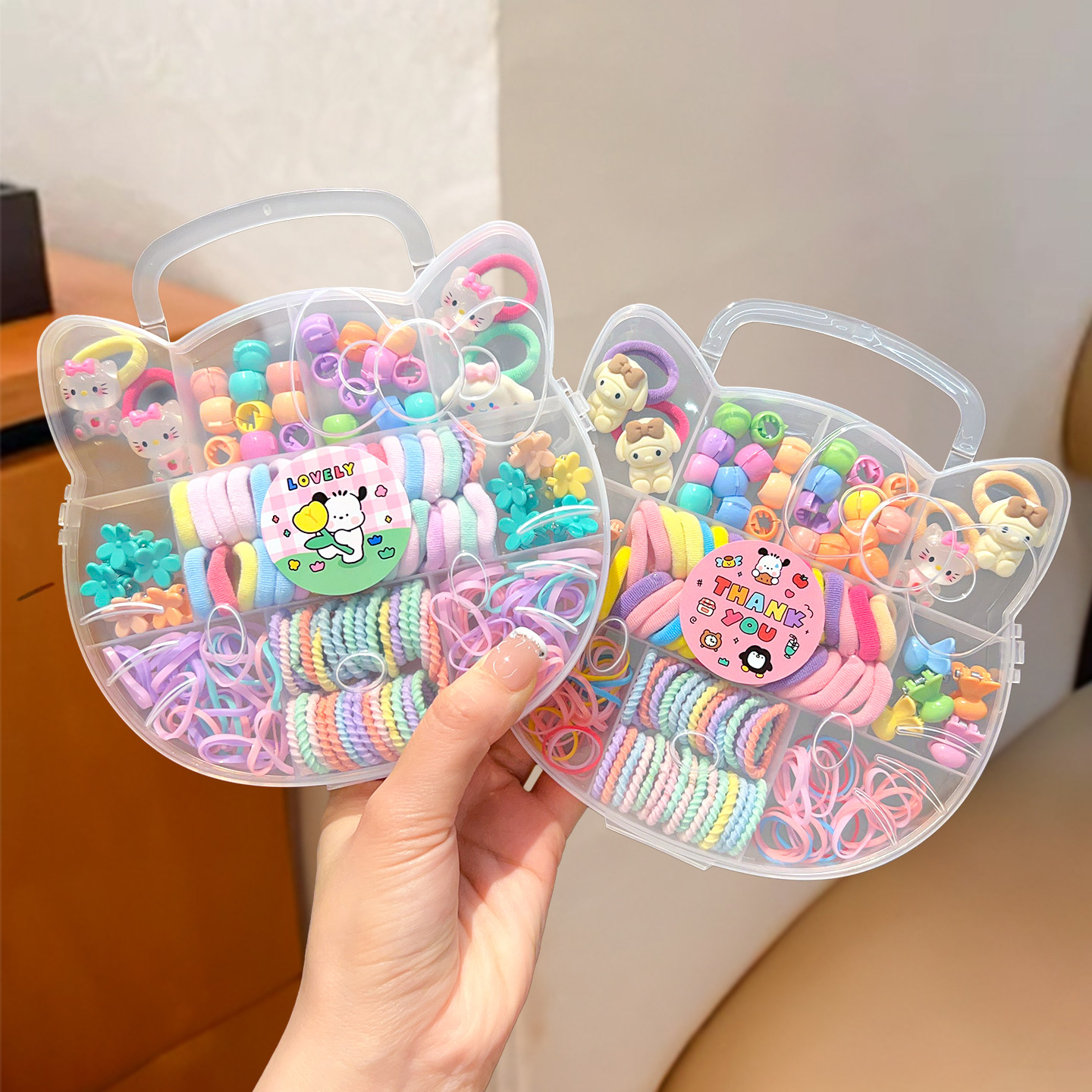 儿童皮筋迷你发夹套装女童拇指发圈卡通发绳高弹力不伤发头饰发饰,童装/婴儿装/亲子装,发饰,淘宝优惠券,粉丝福利购,淘宝优惠卷