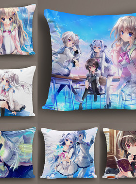 9-nine-九条都新海天香坂春风结城希亚周边动漫抱枕双面定制靠垫