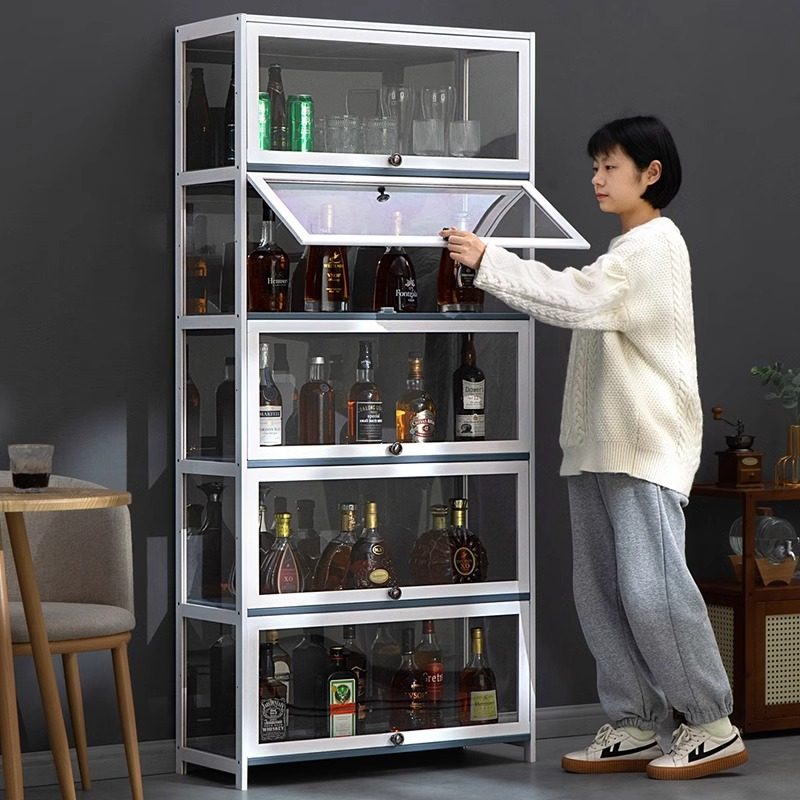 客厅酒柜靠墙储物柜展示高级感一体柜红酒展示柜小展柜家用靠墙