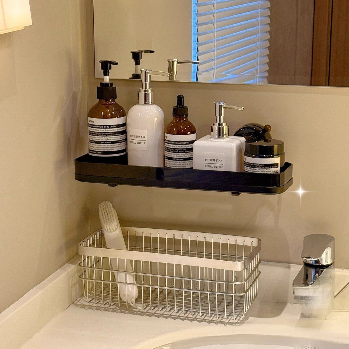 吸盘卫生间置物架免打孔壁挂厕所浴室洗手洗漱台墙上收纳架子神器,收纳整理,整理架/置物架/收纳架,淘宝优惠券,粉丝福利购,淘宝优惠卷