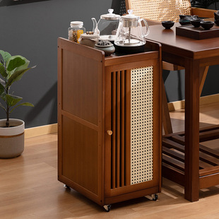 可移动新中式茶台茶桌家用放阳台泡茶桌一整套办公室茶水柜小茶几