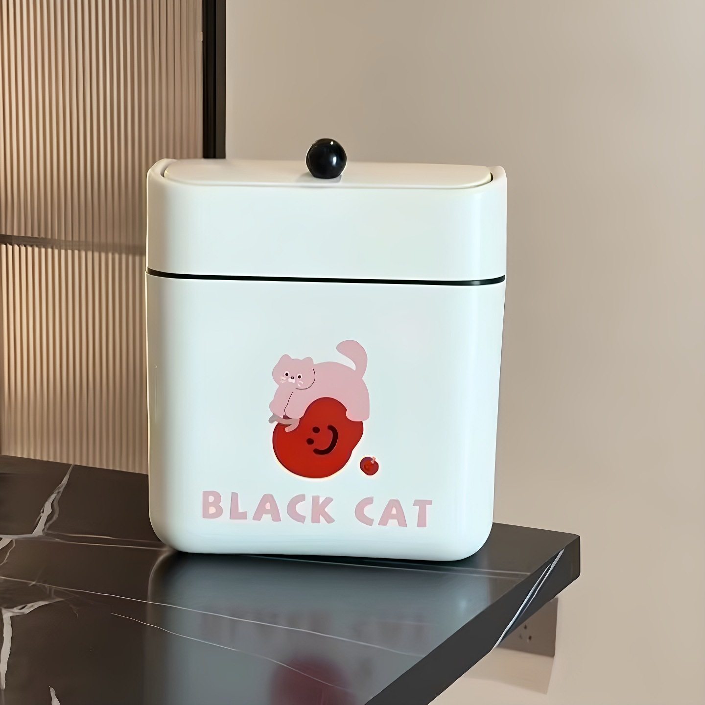 奶油风厨房垃圾桶免弯腰家用壁挂废纸篓翻盖卫生桶厨余垃圾收纳桶,收纳整理,垃圾袋收纳盒/袋,淘宝优惠券,粉丝福利购,淘宝优惠卷