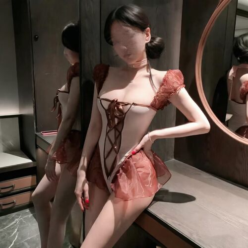 性感绑带肚兜女内衣连体式睡衣遮肚显瘦情调制服大码胖MM马甲显胸