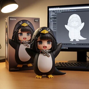 咕咕嘎嘎-小企鹅【S+顶配版】管理员企鹅手办创意玩偶模型摆件