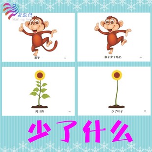 少了什么找缺失什么不见了视觉训练自闭症唐宝宝儿童康复教学教具