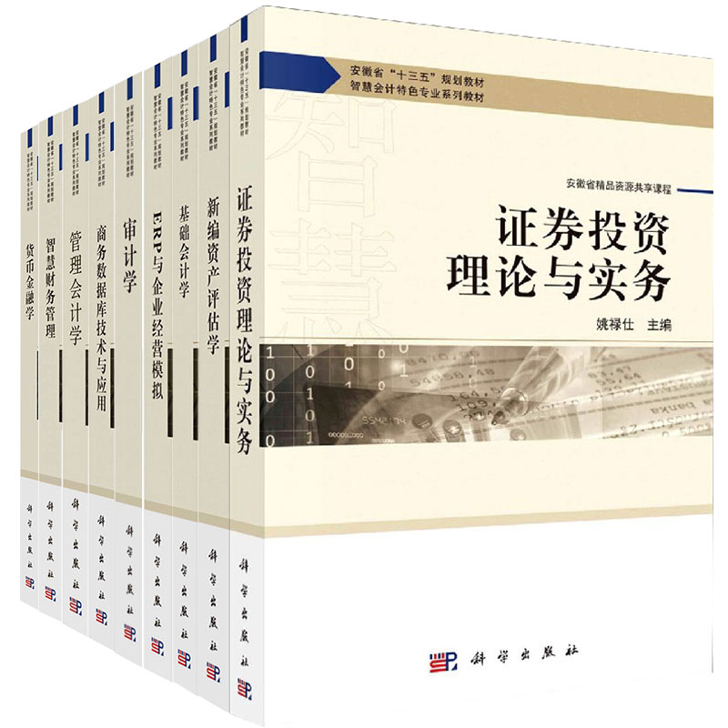 审计学智慧财务管理管理会计学货币金融学商务数据库技术与应用基础会计学证券投资理论与实务十三五规划智慧会计特色专业系列教材