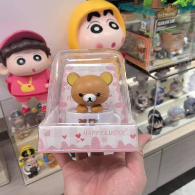 日系卡通轻松熊太阳能装饰摆件