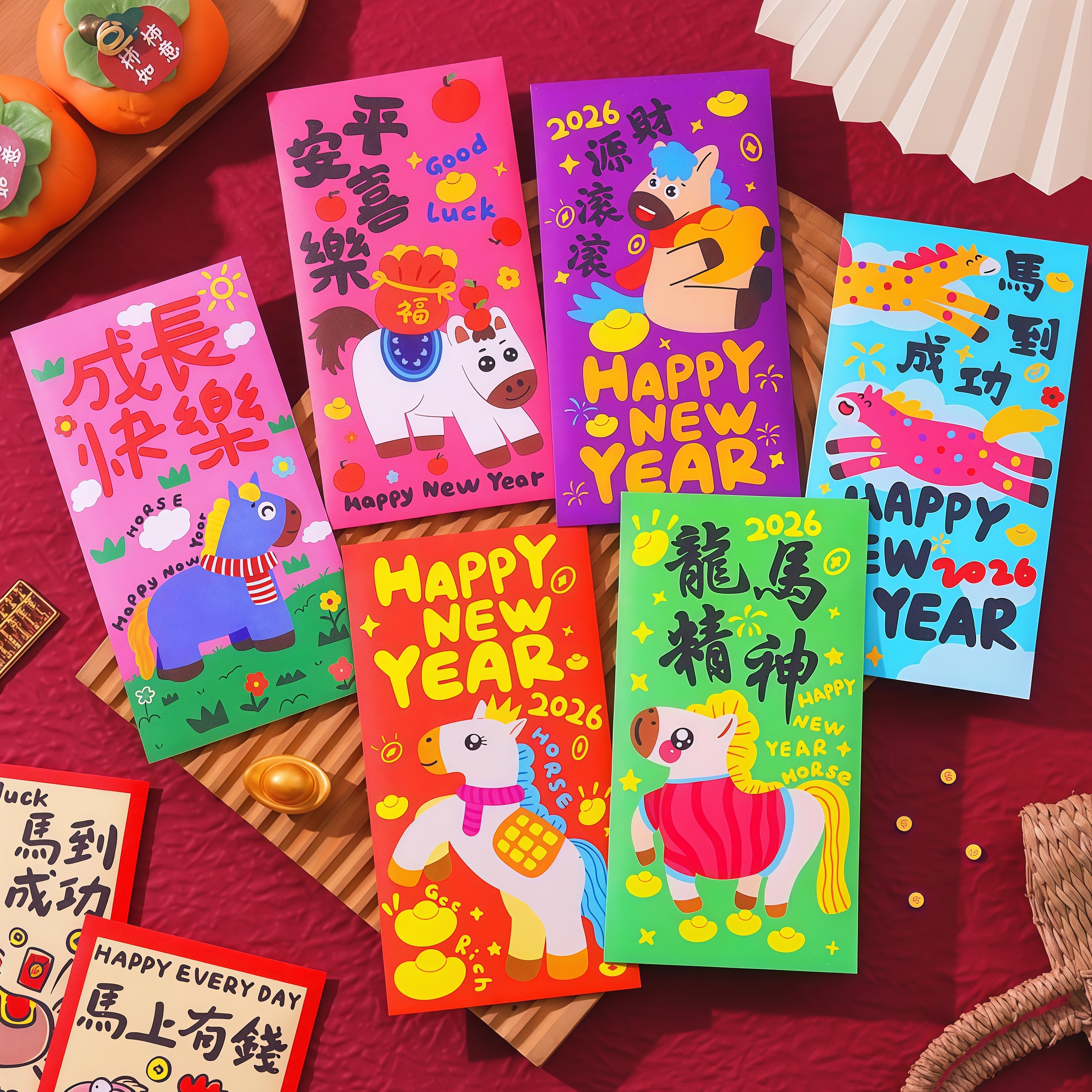 新款马年红包春节2026过新年利是封通用卡袋创意个性儿童压岁钱包
