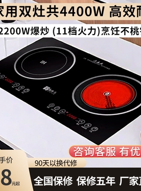 厨房嵌入式灶台双电磁炉灶家用电