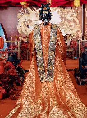 明制仿妆花出租婚礼服若兰兮