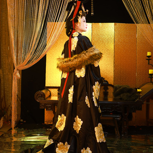 唐朝女皇武则天古装全套汉服黑色女帝古装服装女表演服出租