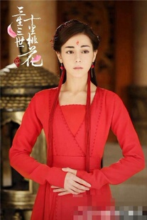 出租古装/cos服三生三世十里桃花迪丽热巴白凤九红色 仙女服