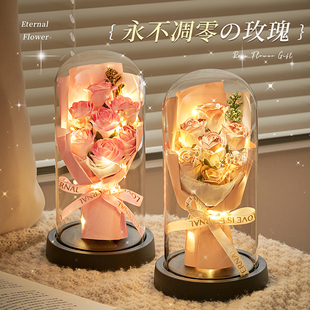 母亲节送妈妈生日礼物适合送给老妈40岁实用的小花束康乃馨永生花