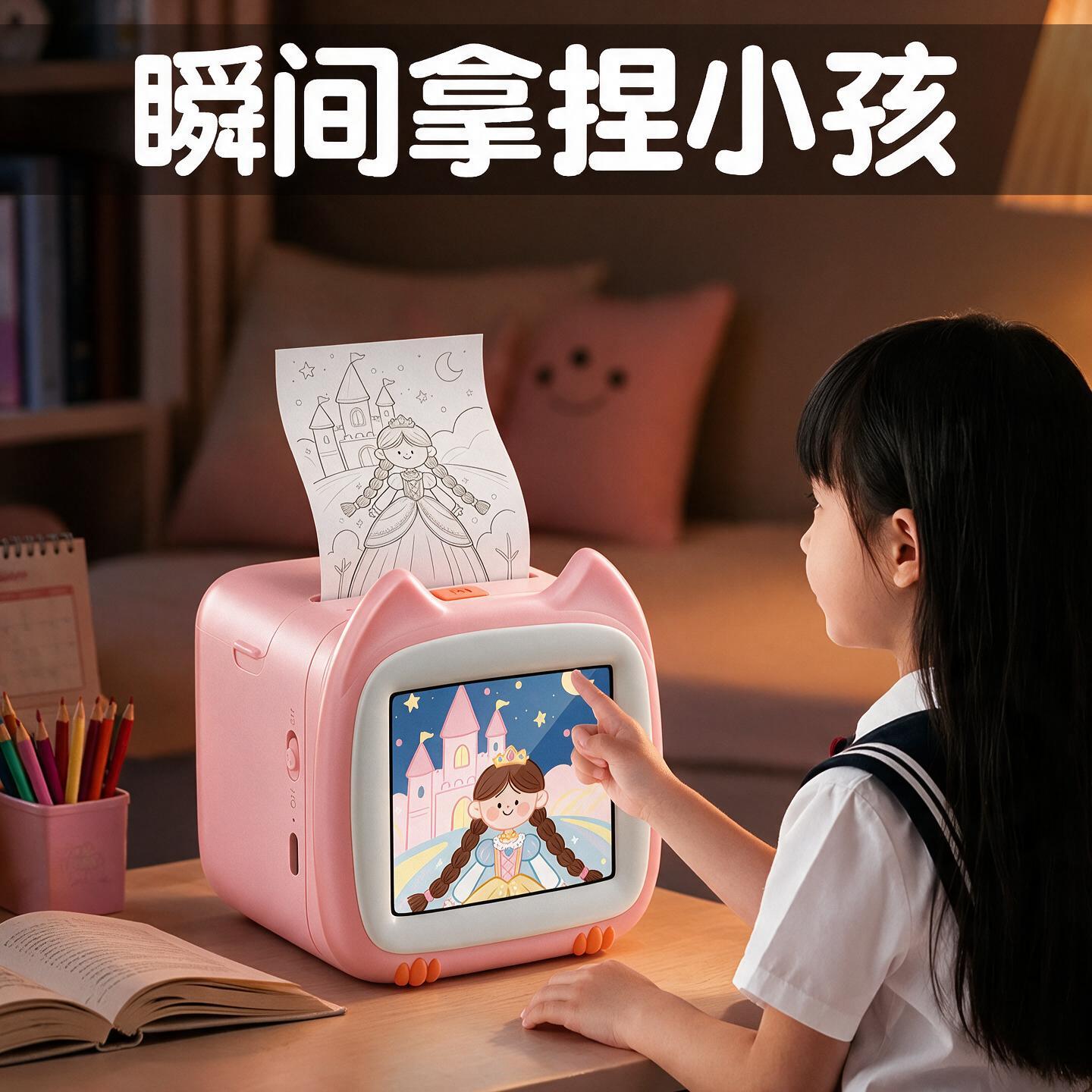 生日礼物女孩子小学生5儿童6岁4女童3十10实用的ai语音打印机玩具