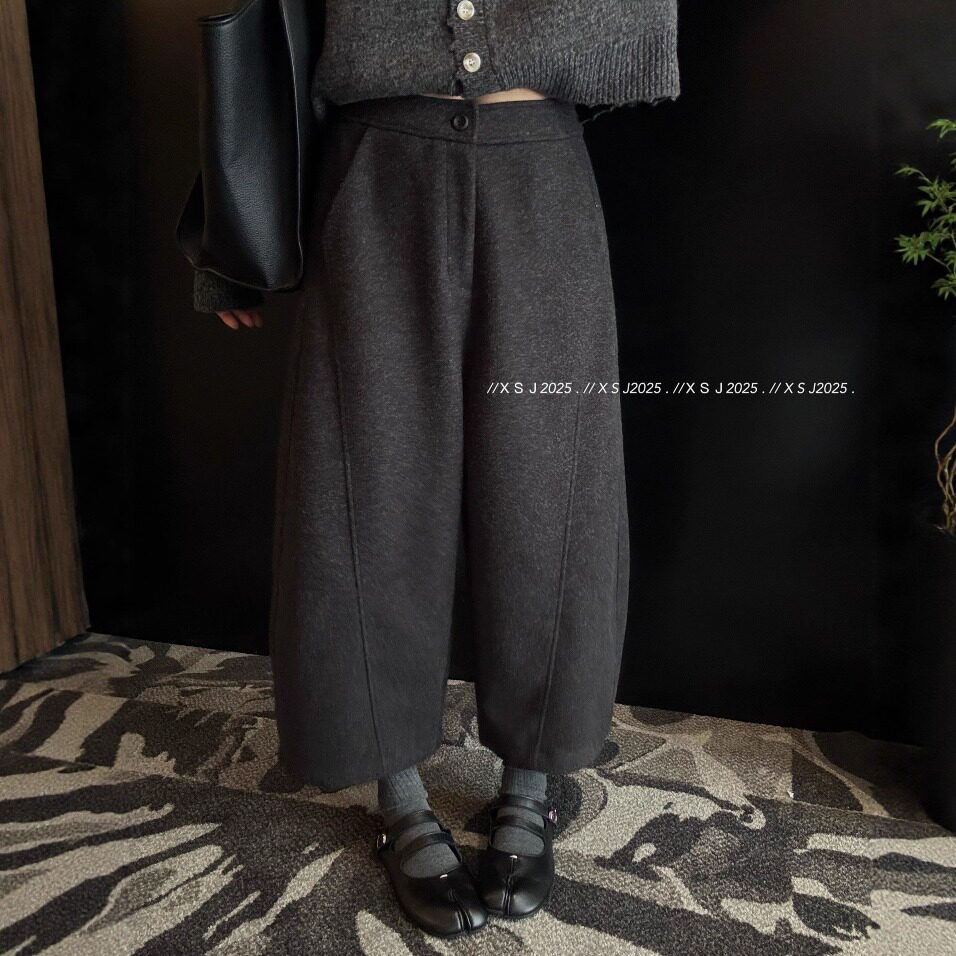 休闲百搭宽松加绒气球裤