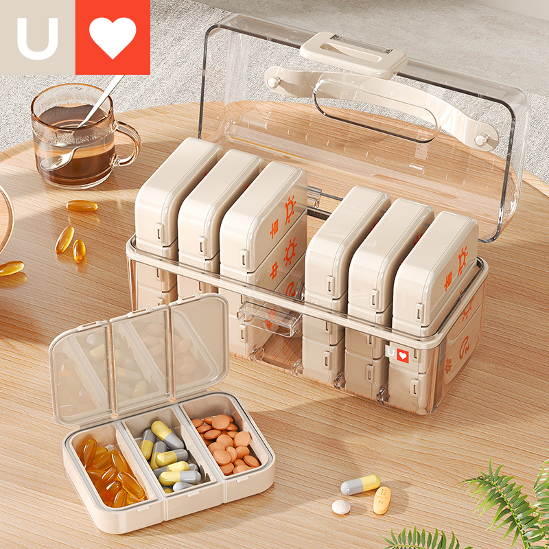 药盒一周七天分装盒便携式