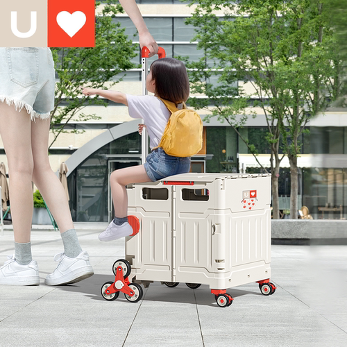 友耐买菜车小拉车便携折叠购物车野餐推车家用摆摊拉货取快递神器