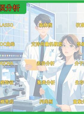 生信分析TCGA GEO多组学联合分析实验标书科研思路单细胞转录组