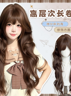Lolita日系古早感大波浪假发