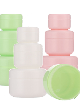 20g30克50 100g膏霜瓶面霜盒PP圆盒试用装小样瓶化妆品分装罐空瓶