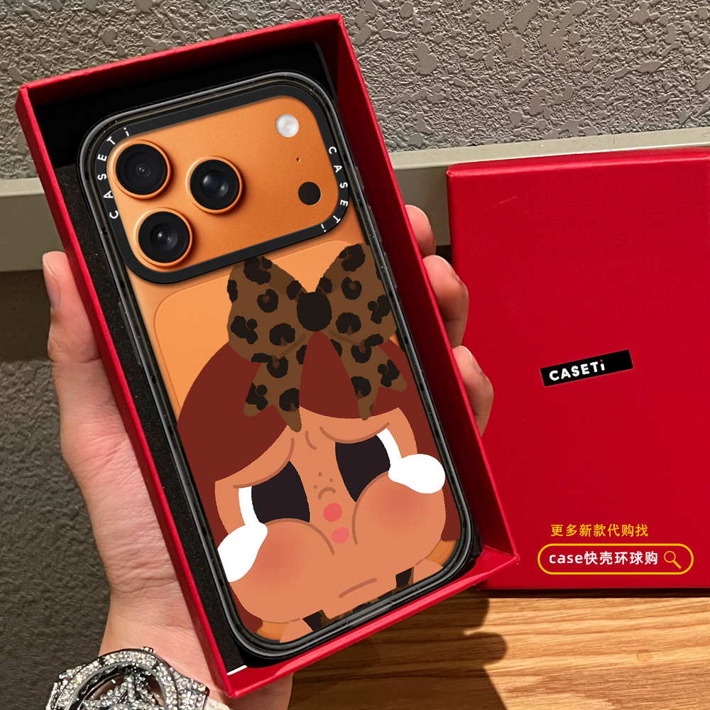 C家老奶黑皮哭娃适用iphone17promax手机壳16pro苹果15磁吸MagSafe透明14plus卡通13少女Air网红12日韩保护套
