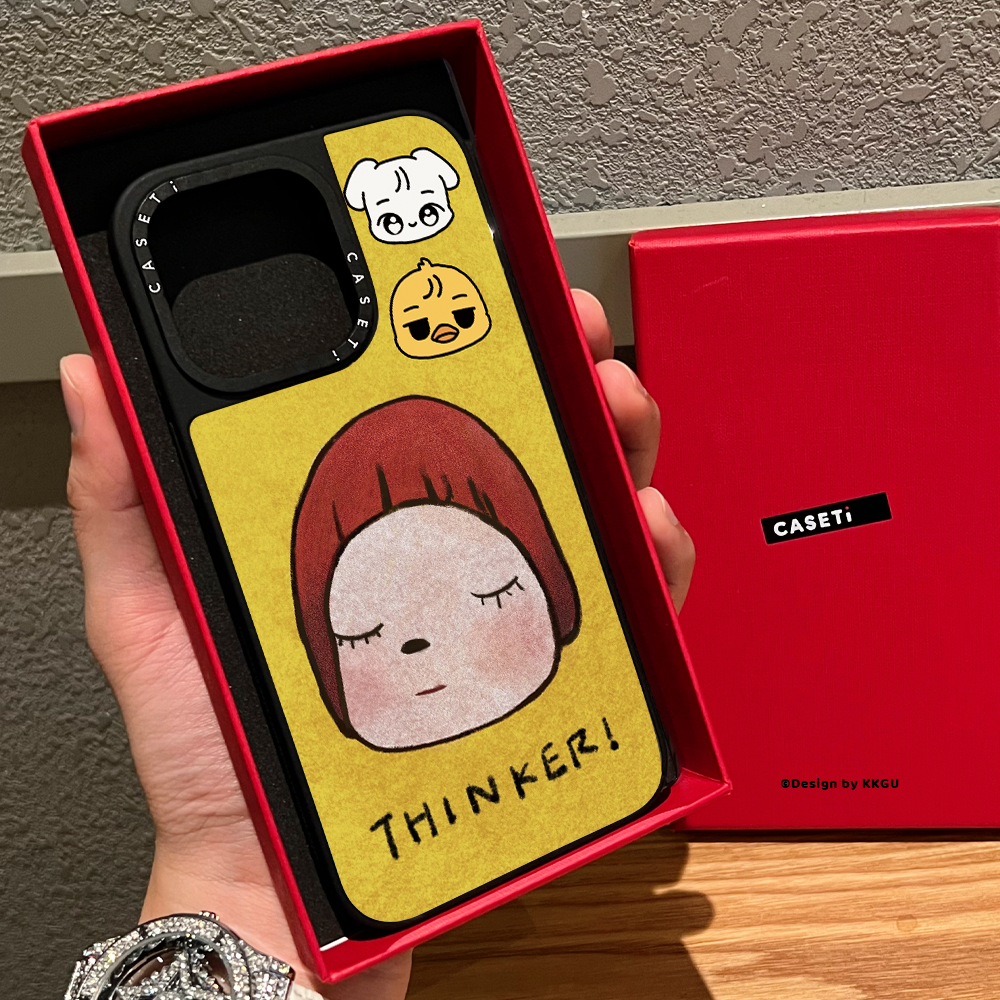 CAST联名奈良美智适用苹果16promax手机壳iphone17pro磁吸MagSafe防摔15plus小众艺术14保护套13日韩卡通少女