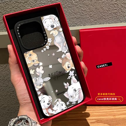 涂鸦环绕小鹿动物适用iphone17promax手机壳16pro苹果15磁吸MagSafe镜面14plus保护套13卡通12可爱Air日韩