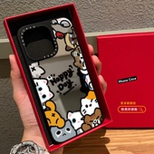 ins日韩Lucky环绕狗狗适用iphone17promax手机壳16pro苹果15磁吸MagSafe镜面14plus保护套13卡通12可爱Air