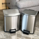 高档不锈钢垃圾桶家用客厅厨房脚踏式 脚踩厕所卫生间收纳 大号新款