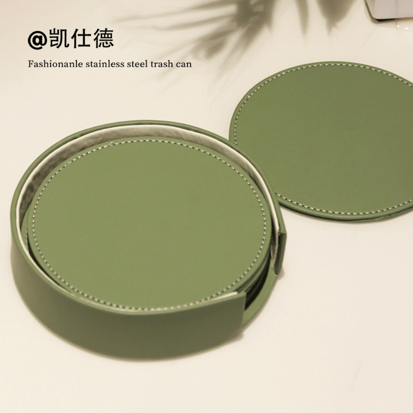 杯垫隔热垫咖啡茶杯垫皮质pu圆形防滑防烫家用盘垫锅垫碗垫轻奢厚