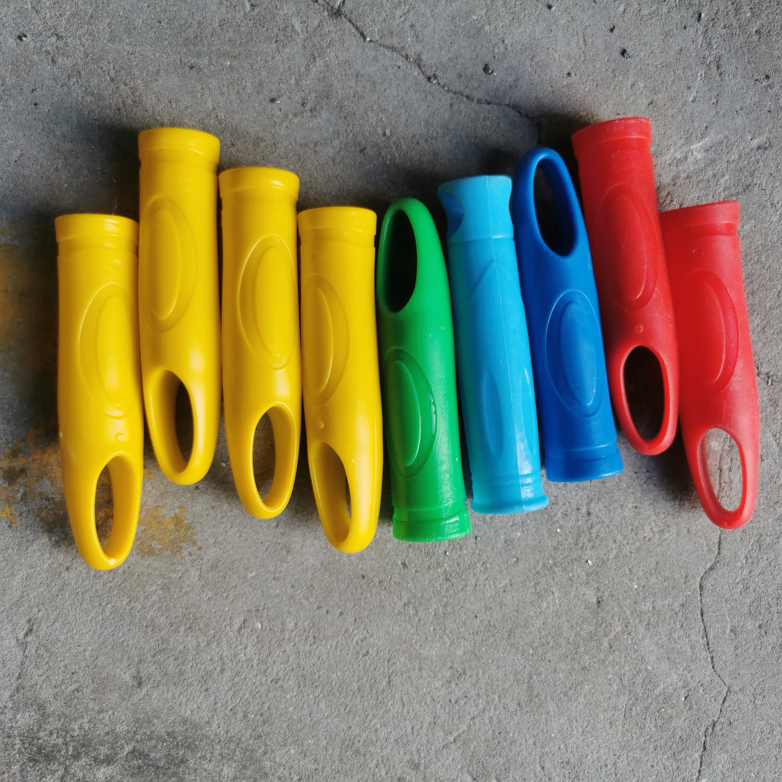 金蝉清洁平板拖把配件花纹手柄 防滑可悬挂杆套 带挂孔套震撼热销