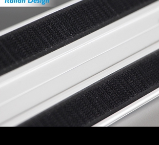 2条 铝板平拖魔术贴配件1对 平板平推拖把 拖把卡槽黑色魔术贴