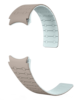 适用三星galaxy watch4/5/6/7磁吸ap硅胶运动手表带透气百搭男女