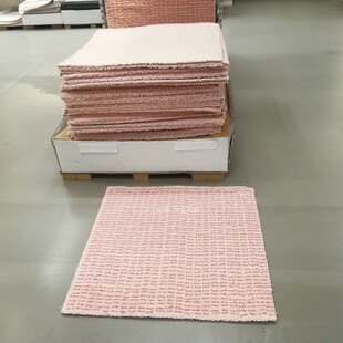 IKEA宜家正品兰斯泰德短绒地毯家用卧室床边脚垫进房门口防滑地垫