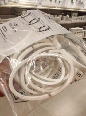 IKEA宜家正品哈斯雪恩浴帘环
