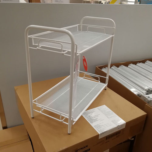 宜家特品宜销特瓦伦白色收物架