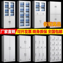 会计凭证柜钢制文件资料档案柜办公室带锁铁皮书柜落地储物柜柜子