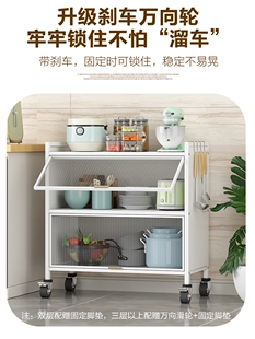 家用钢制儿童书架置物架落地多层客厅铁艺上翻门防尘书柜储物架子