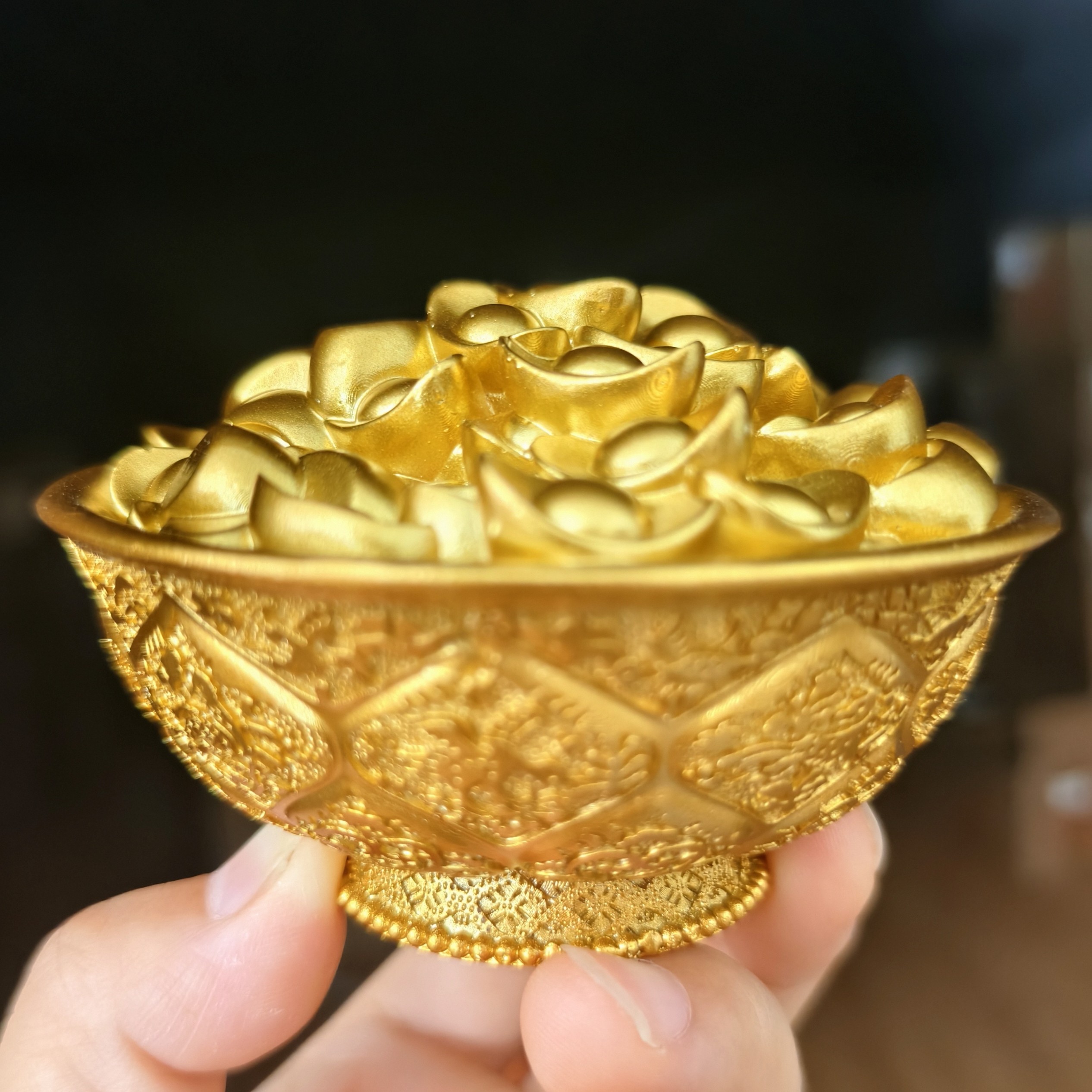 金元宝金饭碗树脂冰箱贴文创纪念品