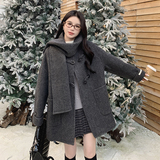 有货的2B148-9956P195K288呢子大衣包括围巾，女装毛呢外套，2B148