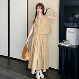 无袖连衣裙套装221-2395-P125K178，女装连衣裙，2B148