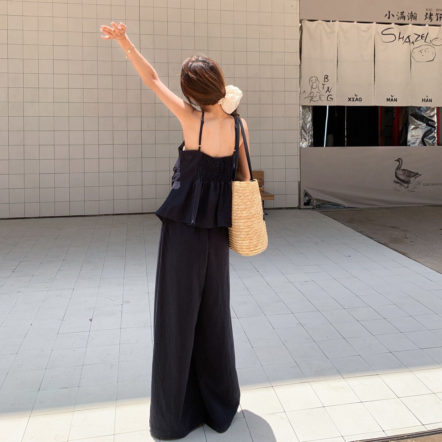 新款吊带上衣长款套装221-9906P155K228,女装套装/套裙,2B148
