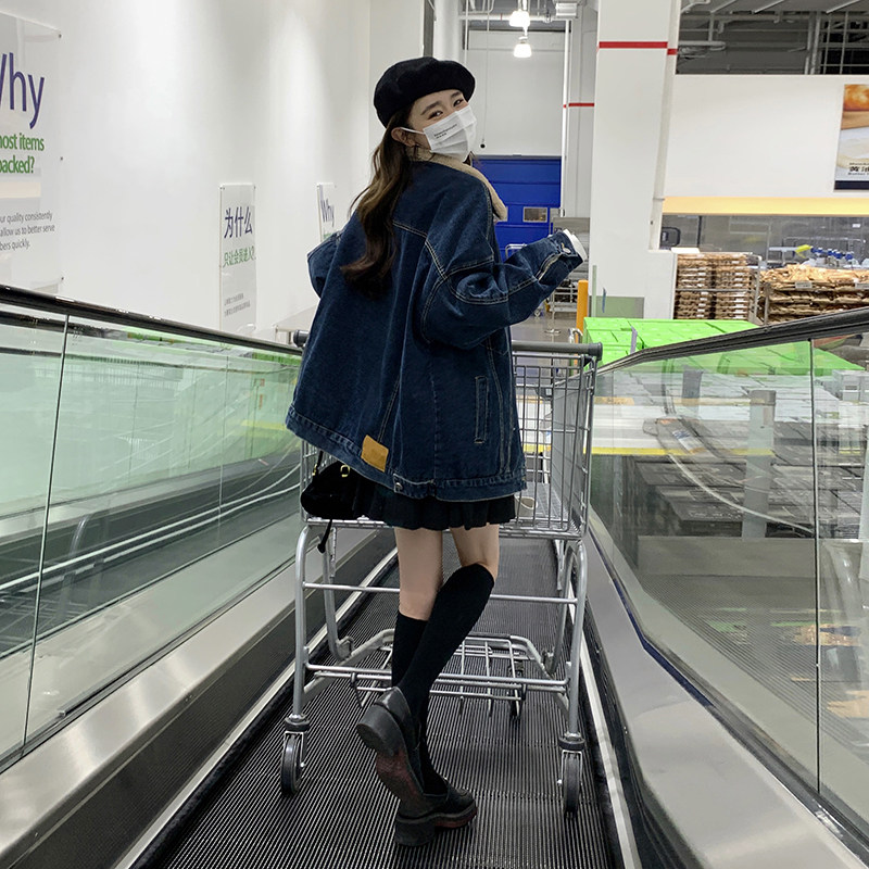 牛仔毛毛内里外套2B148/2336/p185/k278,女装短外套,2B148