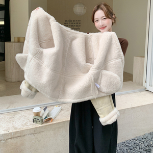 麂皮绒短外套送围巾2B148-9959P225K338图片
